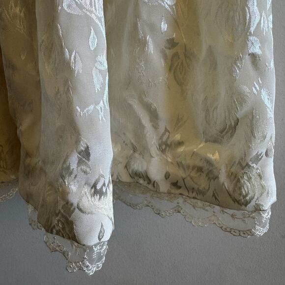 Vintage b.t. kids Baby Girls 24M Maroon Velvet Holiday Dress Ivory Damask Lace - Picture 14 of 16